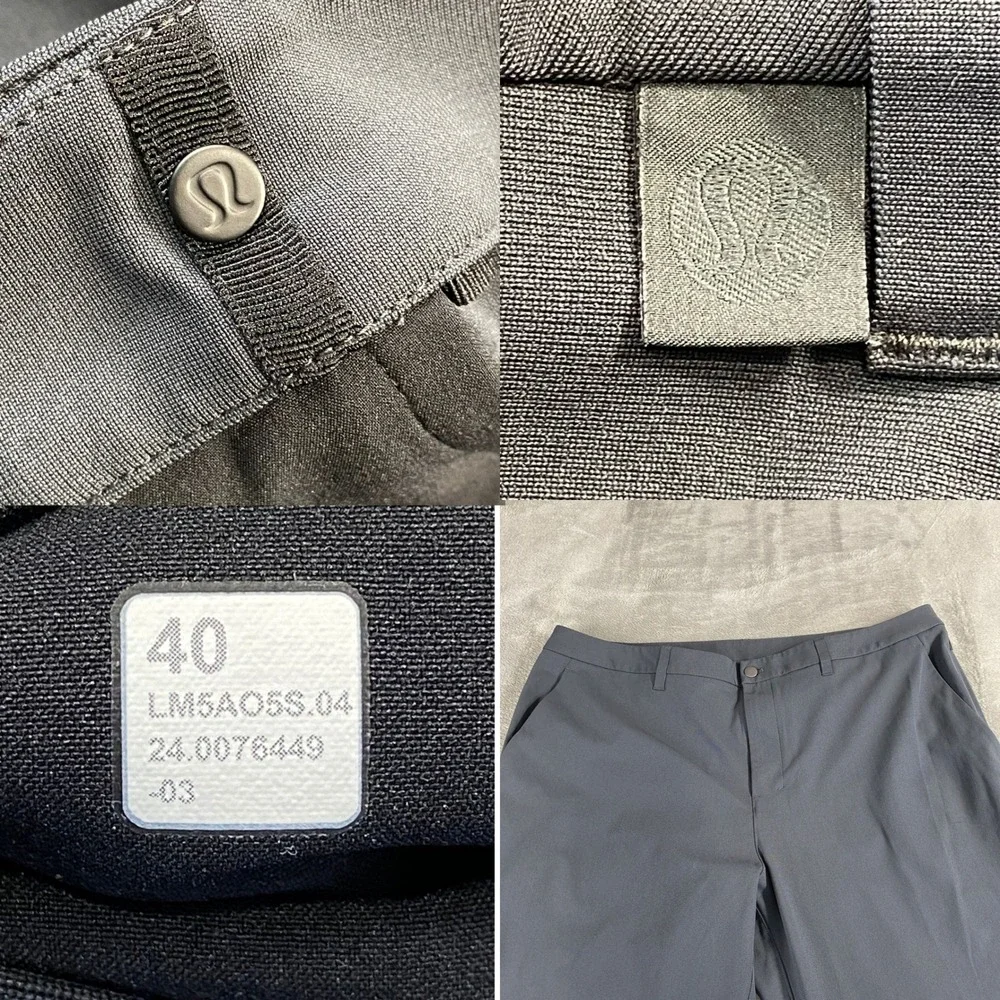 Lululemon Pant Mens 40 Obsidian Commission Classic Fit Warpstreme LM5AOSS.04